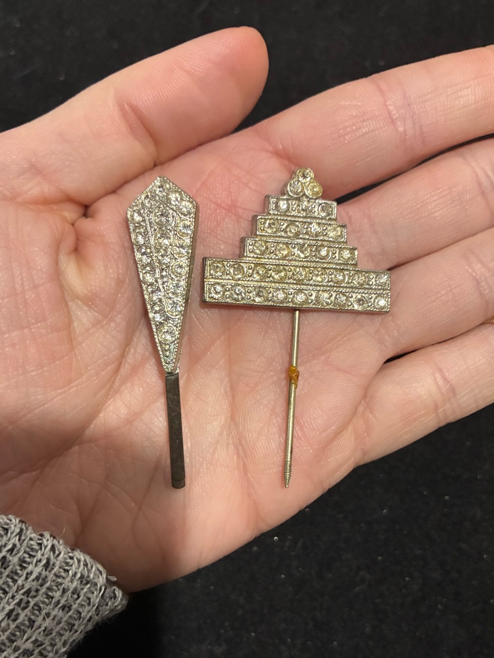 Antique Art Deco Stick Pin & Hair Pin Bundle